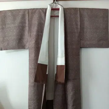 오시마 염색 코몬 순수 실크 이중 기모노