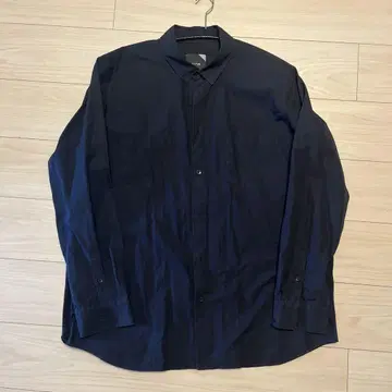 ATON GIZA BROAD SHIRT NAVY