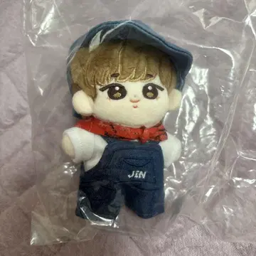 JIN 봉제 인형 마스코트 데님 오버롤