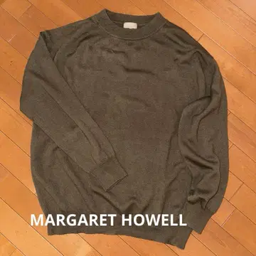 MARGARET HOWELL 22AW 울 니트 풀오버 M 카키