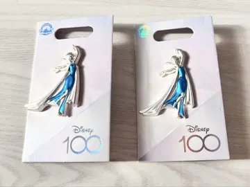 Disney100 엘사 핀 배지