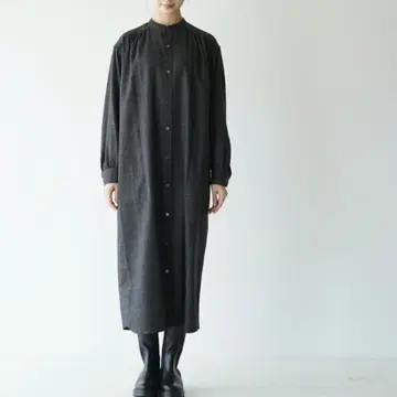 LE GLAZIK 글렌체크 개더 요크 드레스 원피스