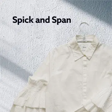 [ Spick and Span ] 프릴 소매 긴팔 코튼 100% 프리