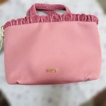 FEILER 프릴 달린 핑크 핸드백