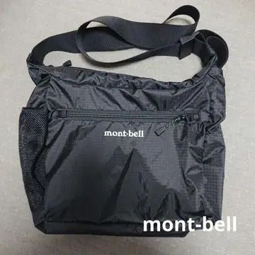 미사용 mont-bell 블랙 숄더백 아웃도어