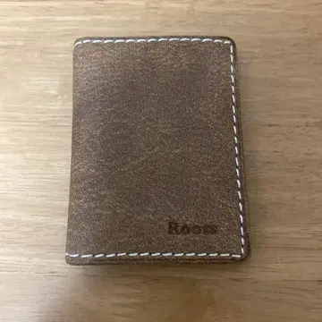 Roots 가죽 카드 케이스 브라운