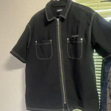 xlarge 지퍼 워크 셔츠