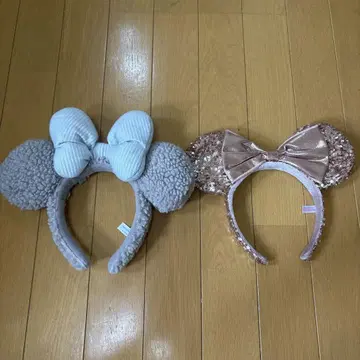 미키 미니 귀 모양 머리띠 세트