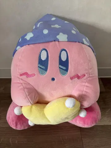 커비 봉제 인형 별 패턴 모자 포함 약 30cm