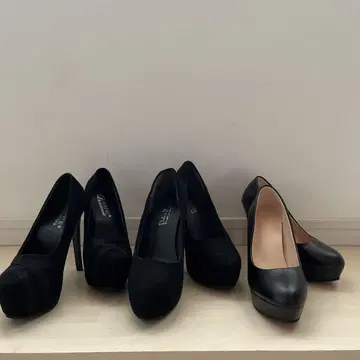 블랙 하이힐 펌프스 35 S