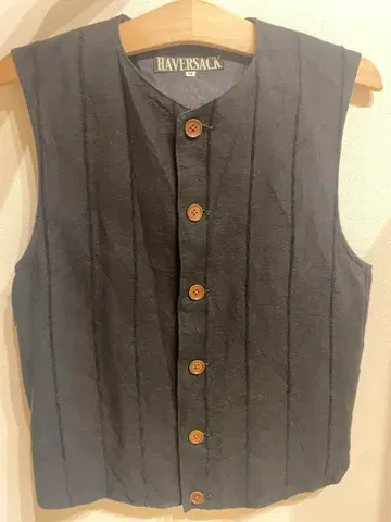 Haversack 슬리브리스 베스트 코튼 린넨