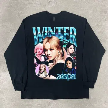 aespa winter 윈터 [ XL 사이즈 ] 긴팔 블랙