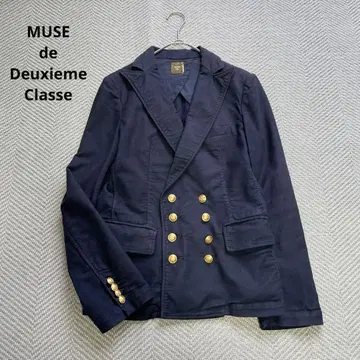 MUSE de Deuxieme Classe 골드 버튼 네이비 자켓
