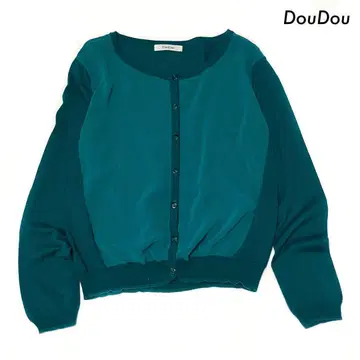 DouDou  긴팔 가디건 그린 녹색