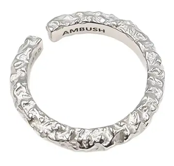 AMBUSH 텍스처 실버 반지