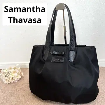 Samantha Thavasa 핸드백 토트백 나일론 블랙