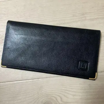 dunhill 블랙 가죽 장지갑