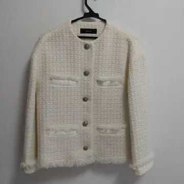 allureville 노카라 자켓 아이보리