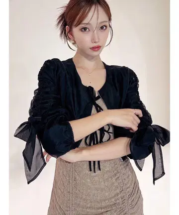 빅 리본 시어 블루종 RESEXXY