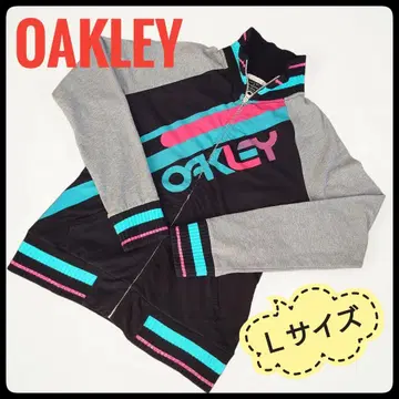 [레어] OAKLEY 집업 맨투맨 L 사이즈 블랙 그레이