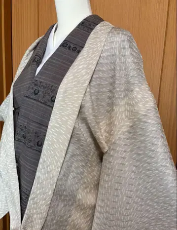 순수 실크 문샤 겉옷 (롱 기장)