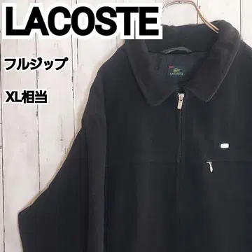 [ LACOSTE ] 라코스테 풀 집업 블루종 자켓 XL 상당 블랙