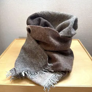 MICHEL KLEIN 그라데이션 브라운 머플러