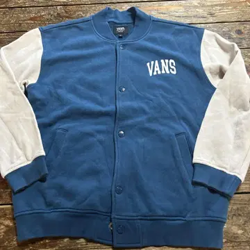 VANS 반스 오픈 훅 저지 맨투맨 다크 블루/아이보리 L 사이즈