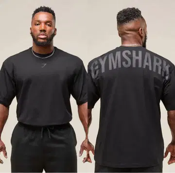 GYMSHARK 블랙 T셔츠 M 사이즈