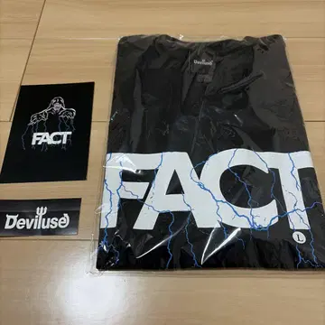 FACT Deviluse T셔츠 L 사이즈 블랙