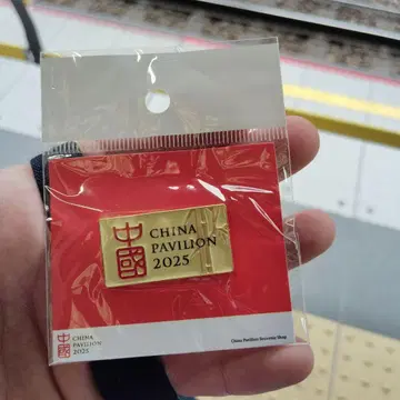중국 파빌리온 2025 핀 배지