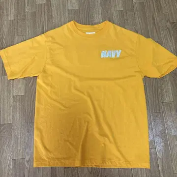 U.S. NAVY 오렌지 T셔츠 L