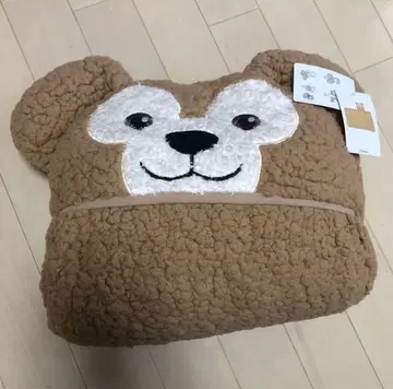 더피 담요 후드 부착 판초 쿠션 상하이 디즈니