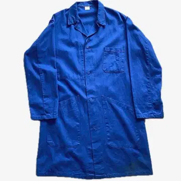 구제 vintage 70년대 프렌치 워크 코트 블루