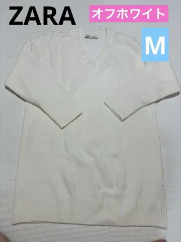 ZARA 화이트 니트 원피스 M