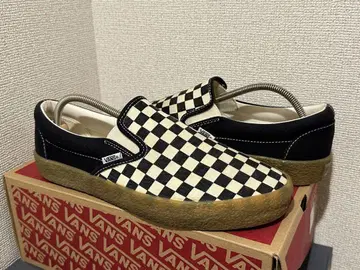 VANS 체커 패턴 슬립온 블랙
