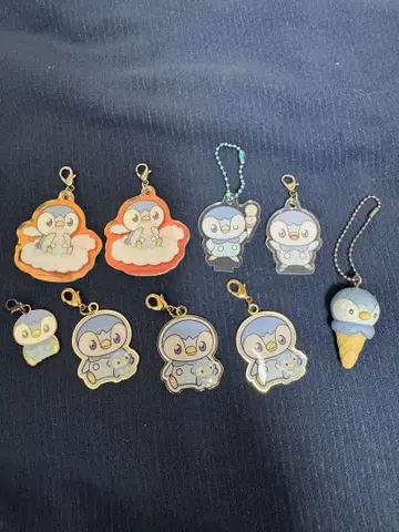 포켓피스 팽도리 키링 세트 9개