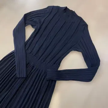 PLST 플라스테 코튼 아세테이트 니트 원피스