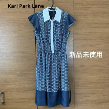 칼 파크레인 꽃무늬 슬리브리스 원피스