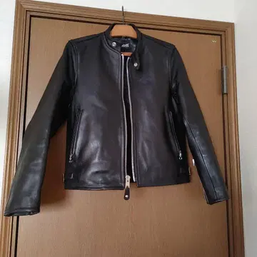 Schott 블랙 싱글 라이더 자켓 S