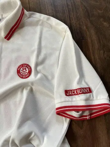 JACK BUNNY 빨흰 피케 셔츠