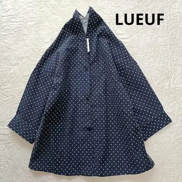 [ 택 포함 새상품 ] LUEUF 넬 도트 변형 옷깃 블라우스