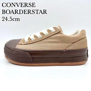 [ 컨디션 최상 ] 컨버스 보더 스타 브라운 베이지 캔버스 통굽