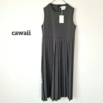 cawaii A라인 롱 플리츠 원피스