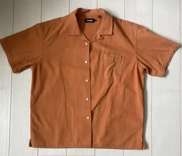 XLARGE 반팔 셔츠 오렌지 컬러 L 사이즈