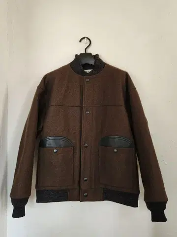 Jackman 울 가죽 블루종