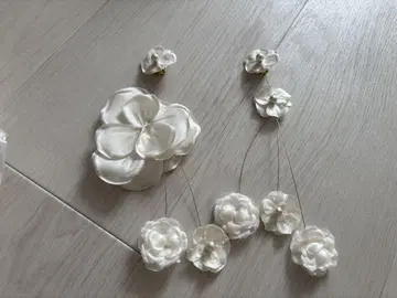 orgablanca 꽃 모티브 귀찌 세트