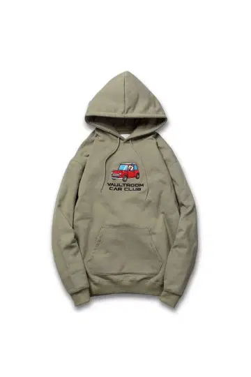 vaultroom CAR CLUB HOODIE / KHAKI