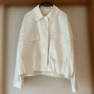 AECA BLANC 아우터 화이트 린넨면