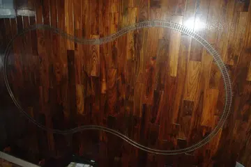 리바 O게이지 2선식 레일 2.4m x 1.2m 오벌 터미널 단자 포함